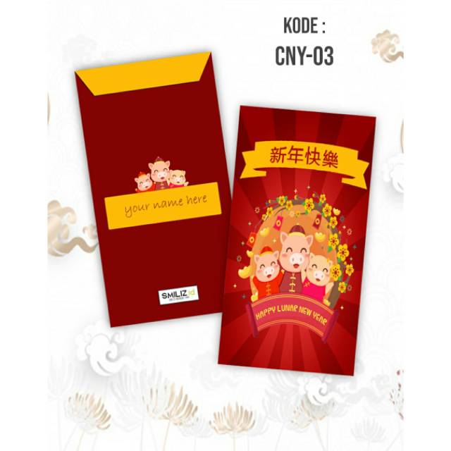 

Angpao chinese new year | imlek 2019 shio babi lucu dan unik