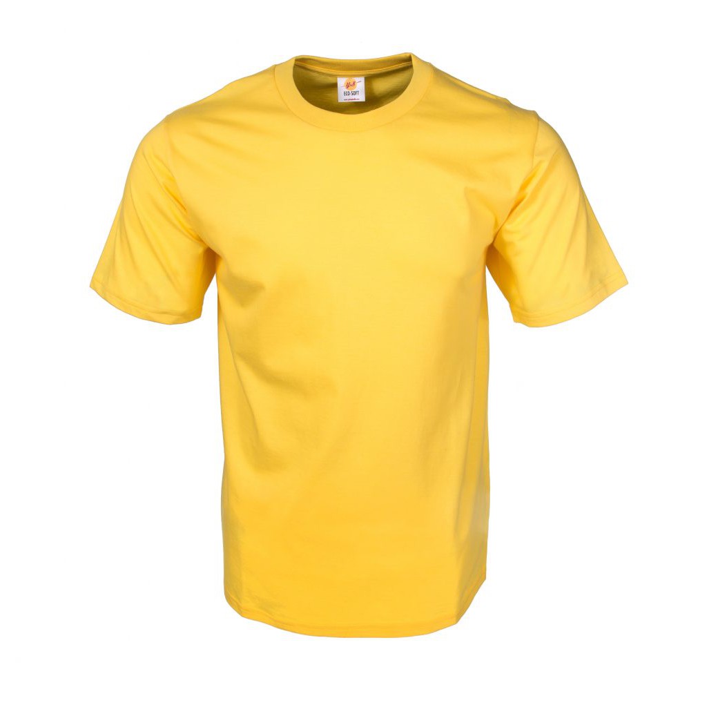 Жёлтая футболка с воротником