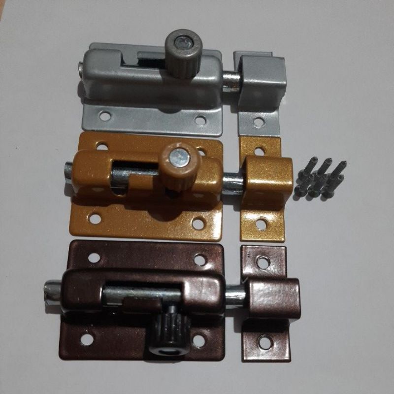 Kunci pintu slot pintu 2 inch model per tebal slot jendela selot pintu 5 cm slot lemari grendel pint