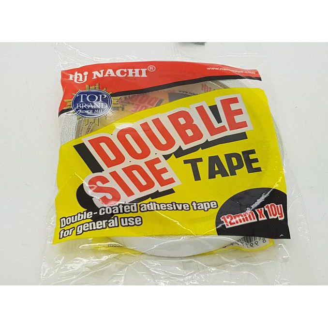 

Double Tape Nachi 1/2 Inch ( 12mm x 10 yard ) / isolasi / lakban