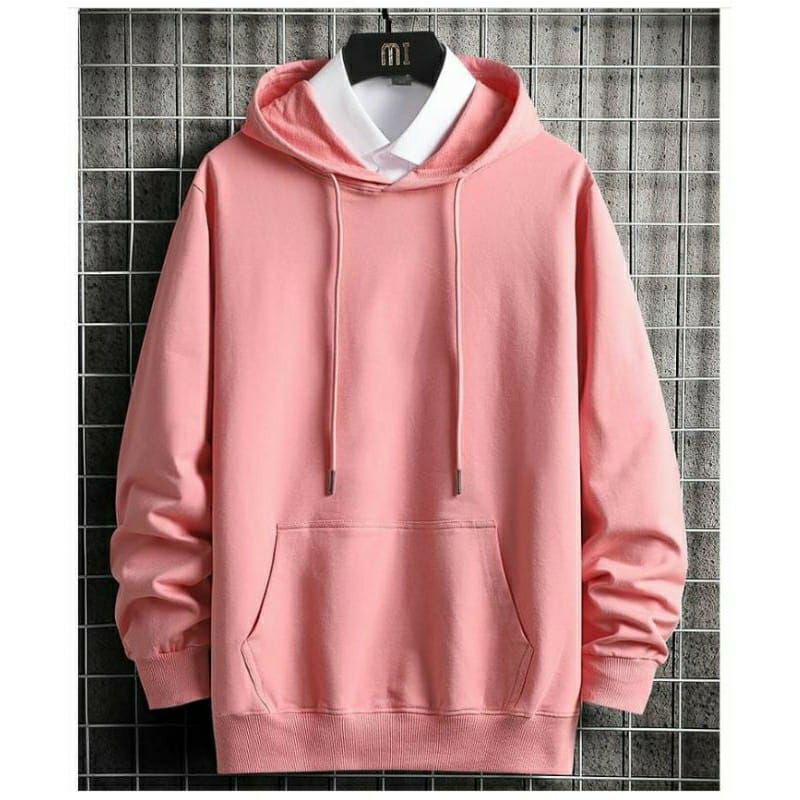 JAKET SWEATER PRIA Hoodie sweater polos TETEP TREN SEPANJANG MASA