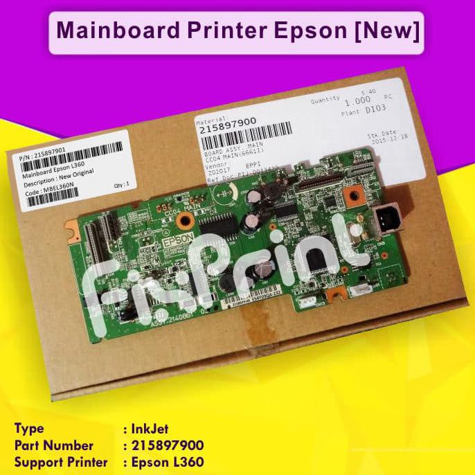 Board Epson L360, Mainboard L360, Motherboard L360 New Original - BEKAS-CABUTAN