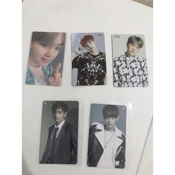 Photocard Taehyung Danger / Boy In Luv Japan Pc/ Yoongi Japan Pc