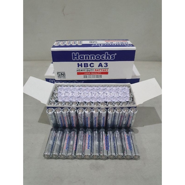 Baterai / Batere / Batrai / Battery AAA A3 Hannochs SNI - High Quality