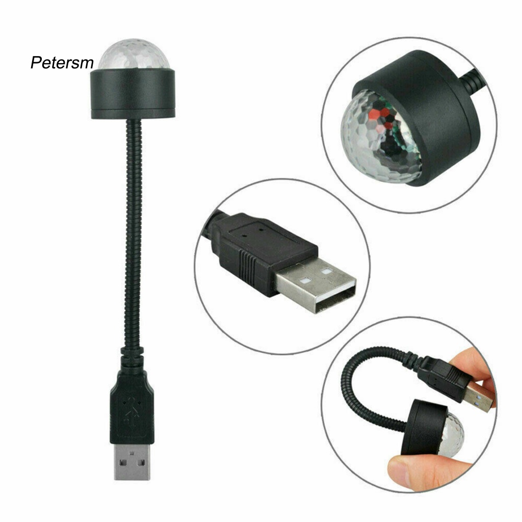 Lampu LED PP USB Interface Motif Langit Berbintang Untuk Interior Mobil