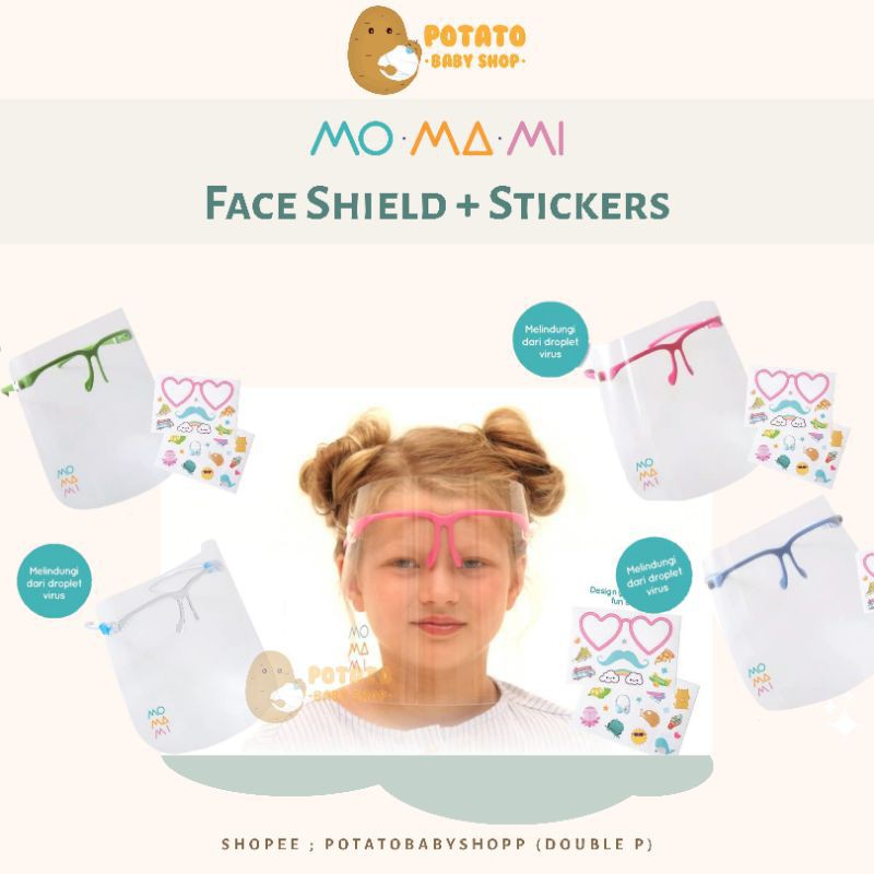 Momami Glass Faceshield + Sticker