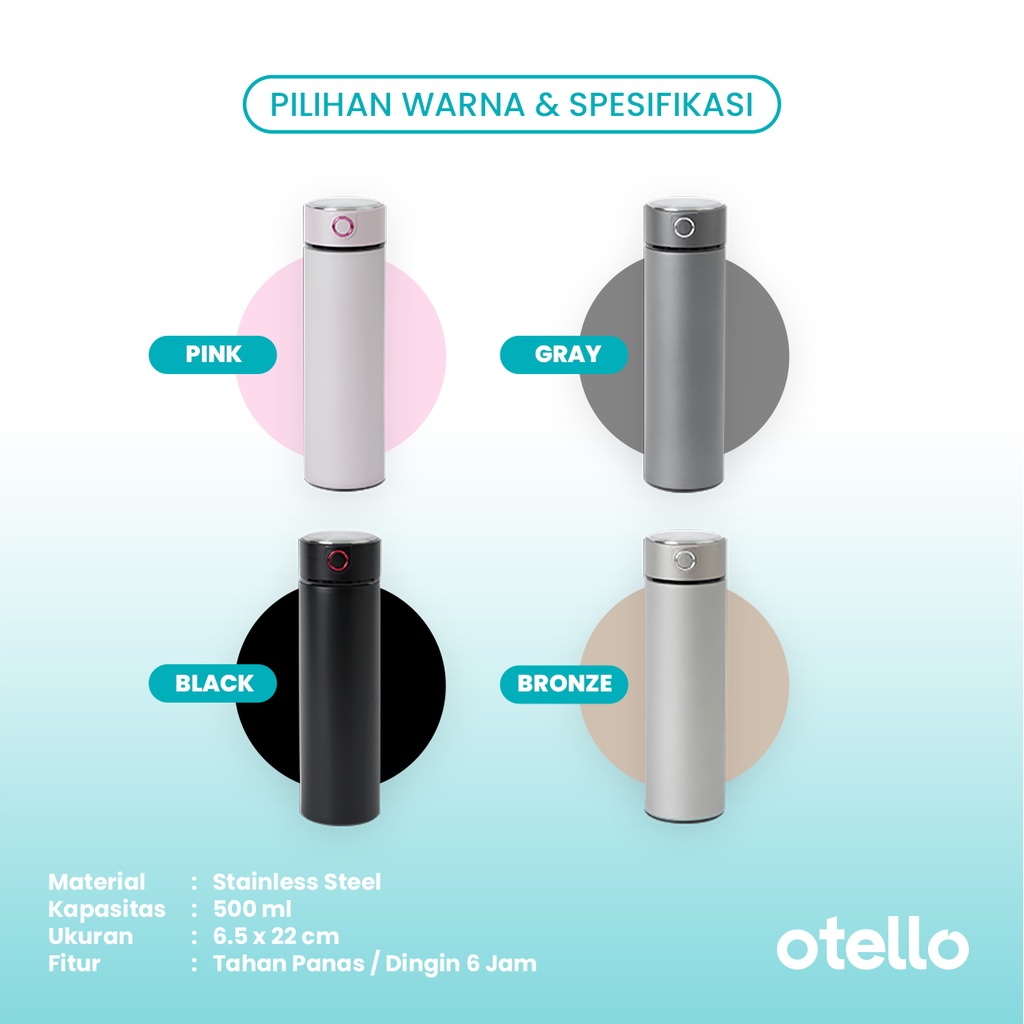 Otello - Custom Tumbler Custom Laser Grafir Nama Dakota Otello Vacuum Tumbler Flask 500ml Premium custom nama tulis dikolam catatan