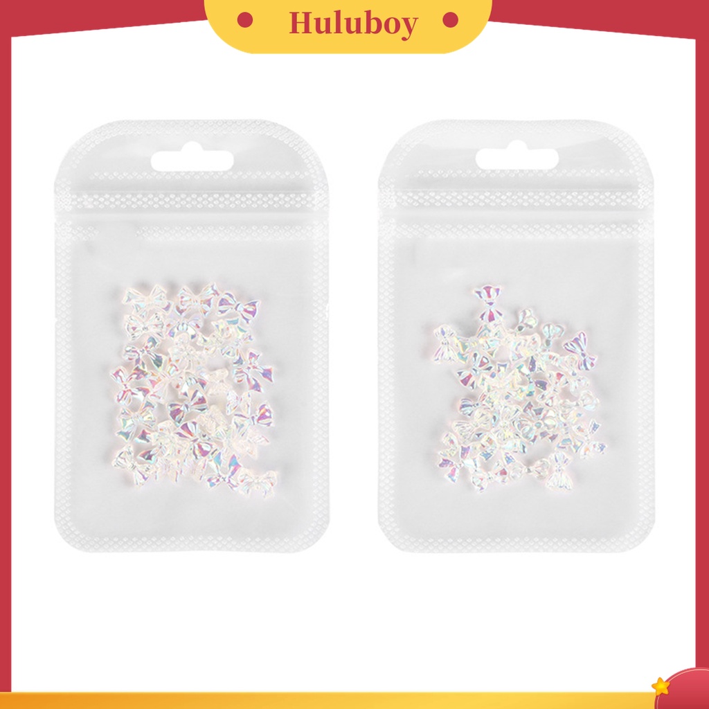 Huluboy Huluboy♡ 30pcs / Pak Pita Berlian Imitasi Bahan Resin Untuk Dekorasi Nail Art