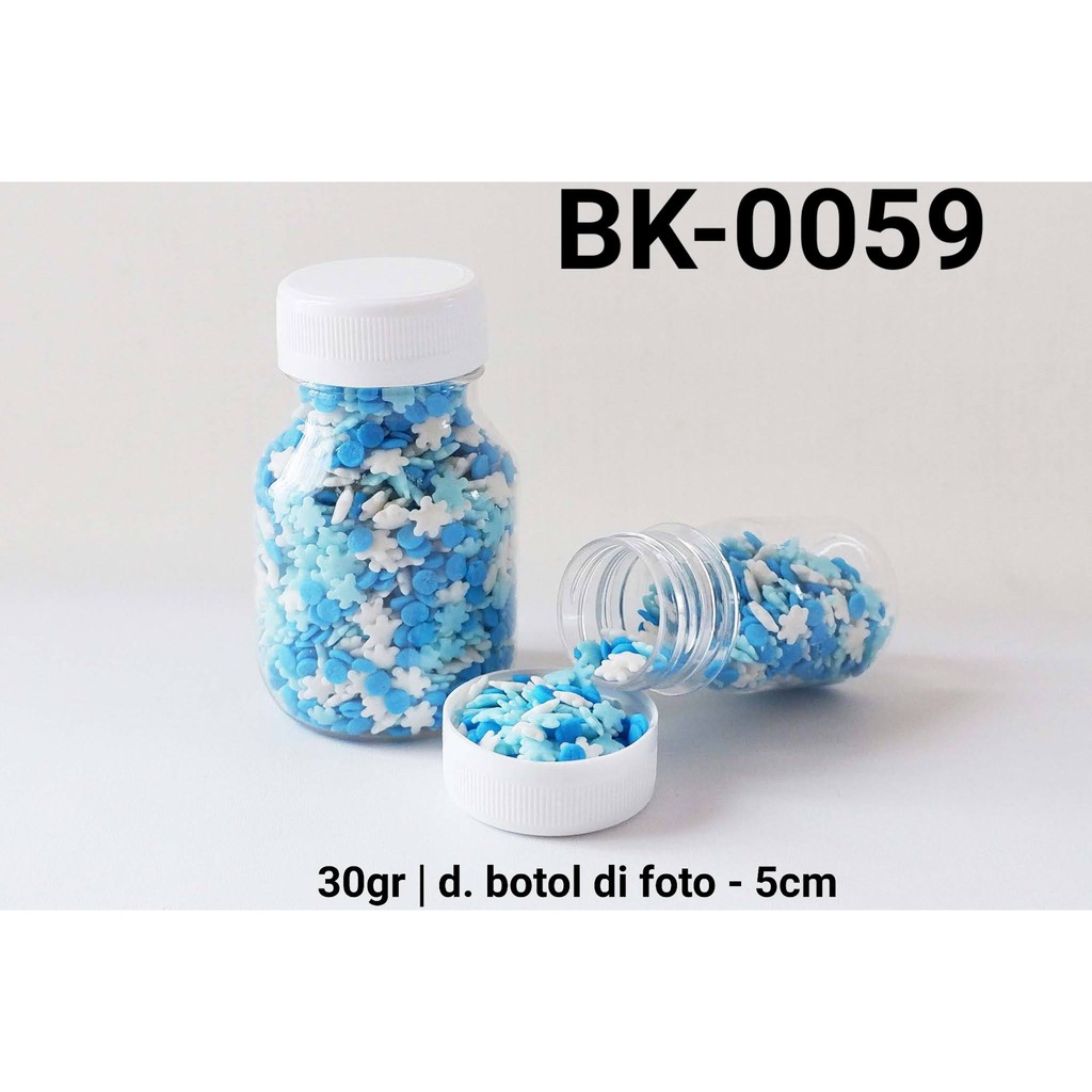 

BK-0059 Sprinkles sprinkle sprinkel bunga snowflake biru 30gram yamama baking grosir murah sprinkles cake dekorasi mutiara trimit decoration story sprinklestory sprinklesstory sprinkle story yamama baking
