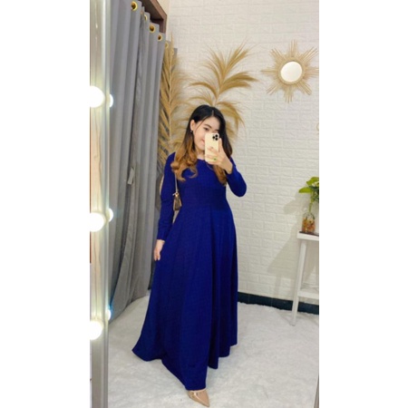 gamis voxy kotak / dress payung kotak/ dress voxy