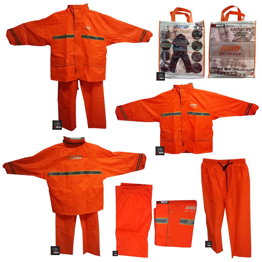 Jas Hujan-Raincoat AXIO EUROPE Type 882-A Silver Serie/ ORANGE / Model Training /Jas Hujan Axio