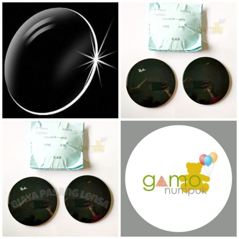 Lensa Kaca Rayban Greenish Grey