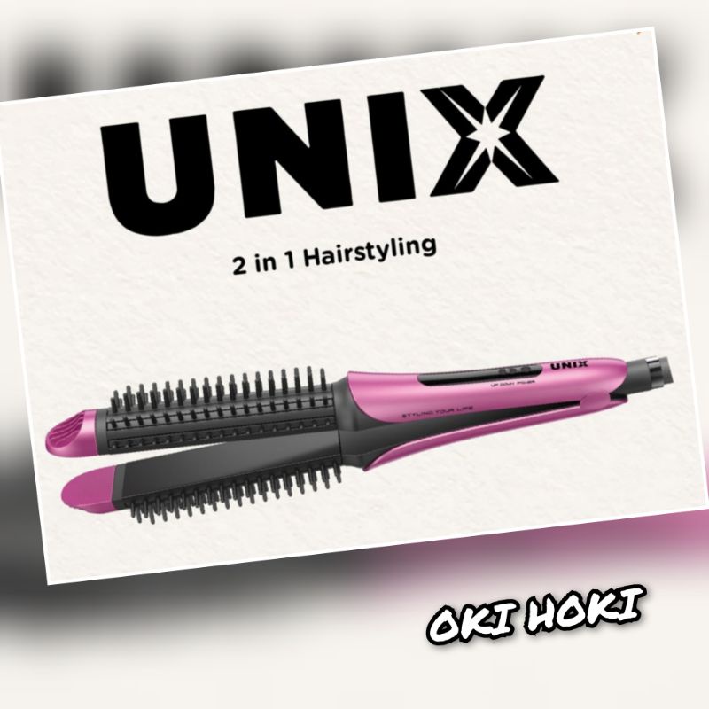 [COD]a-b √Unix 2 In 1 Hair Styling catok rambut catokan rambut alat curly rambut catok 2 in 1 catok 