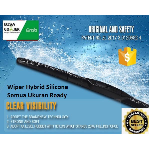 Wiper Mobil Hybrid SIlicon Toyota Agya High Performance 20 &amp; 14