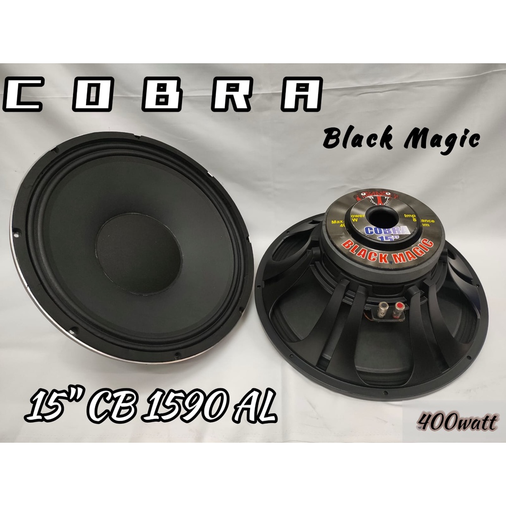 SPEAKER WOOFER 15 INCH COBRA BLACK MAGIC CB - 1590 AL 800 WATT