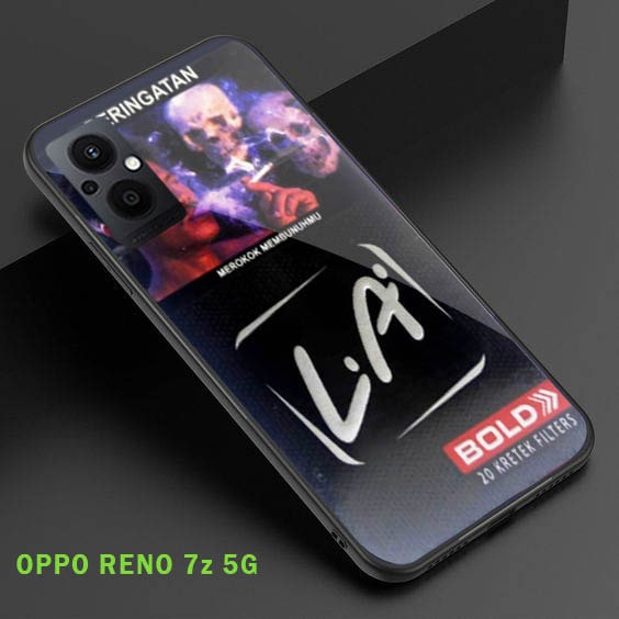 (S131) Softcase Kaca OPPO RENO 7z 5G- casing handphone - OPPO RENO 7z 5G - pelindung handphone - OPP