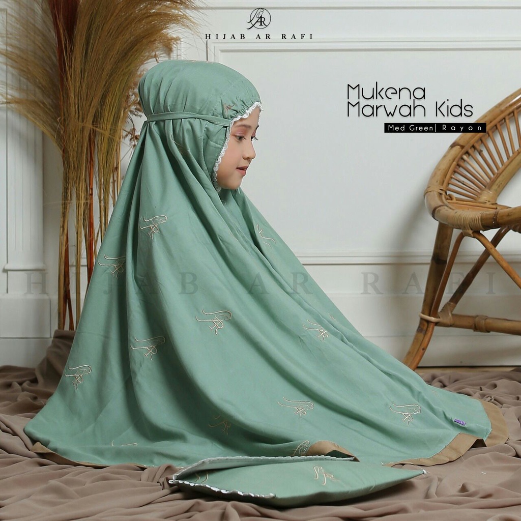 Mukena Marwah Kids by Hijab Ar Rafi/ Mukena Potongan Adem Size Kids Standart Original Rayon Premium 