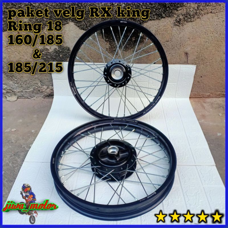 paket velg RX king ring 18 160 185 dan 185 215 scarlet tromol original RX king