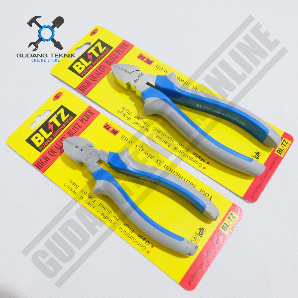 Blitz 290 / Tang Potong Blister Blitz Crome 6inch 8inch - Tang potong 6 inch 8 inch