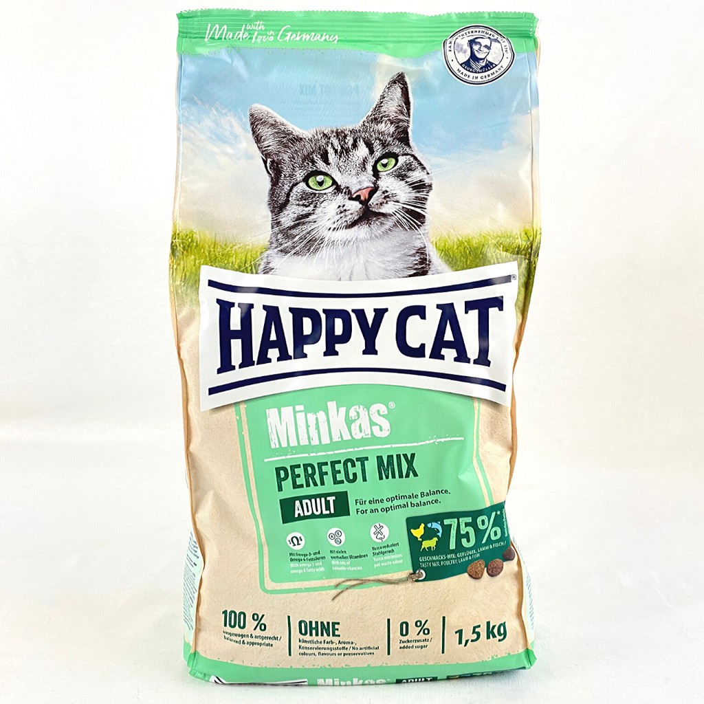 

HAPPYCAT Makanan Kucing MINKAS Perfect Mix 1.5kg