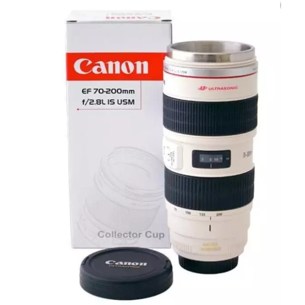 B288 Gelas Mug Kamera Lens Cup / Termos Unik Bentuk Lensa Kamera Canon 70-200mm 500ml