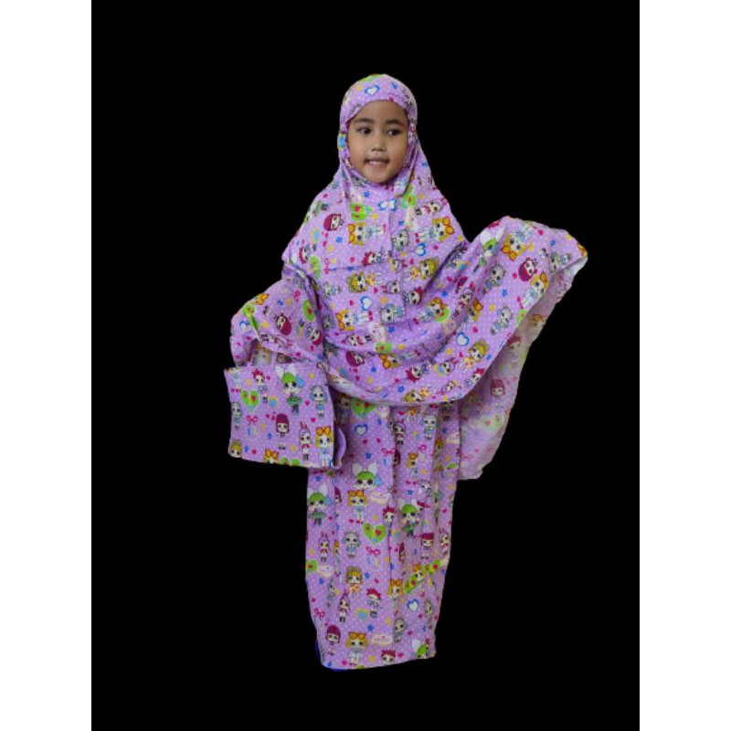 Mukena Anak LOL Katun Rayon Aqilla