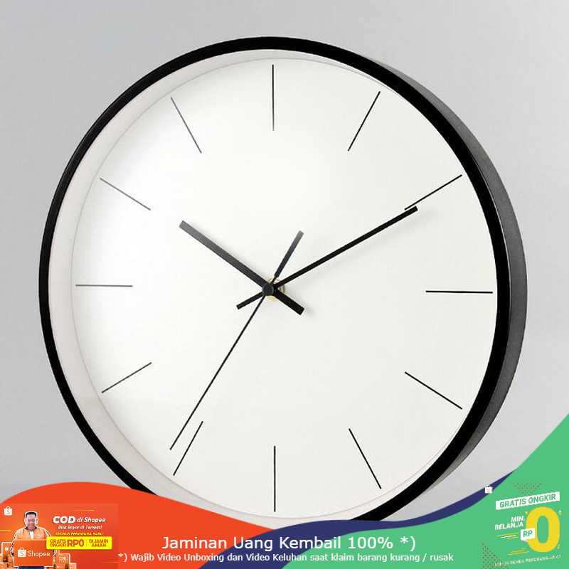 (BISA COD) RVOSTR Jam Dinding Bulat Silent Movement Model Modern - H6589