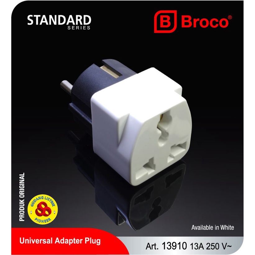 Broco Over Steker Universal 13910 Multi Plug 3P