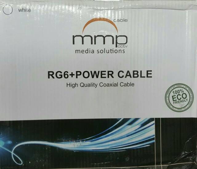 KABEL CCTV PLUS POWER RG59 MEREK MMP PREMIUM 300MTR sangat bagus dan terjamin tarikan panjang