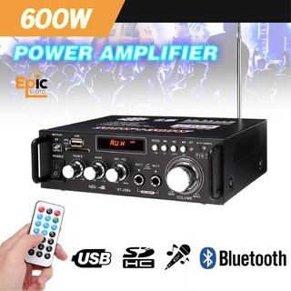 COD Power Ampli Amplifier Bluetooth Karaoke Home Theater FM Radio 600W Original