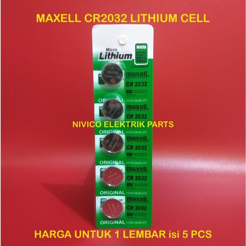 Baterai Batere Batre Cmos MAXELL CR2032 CR 2032 / Batre Maxell CR2032 Cmos