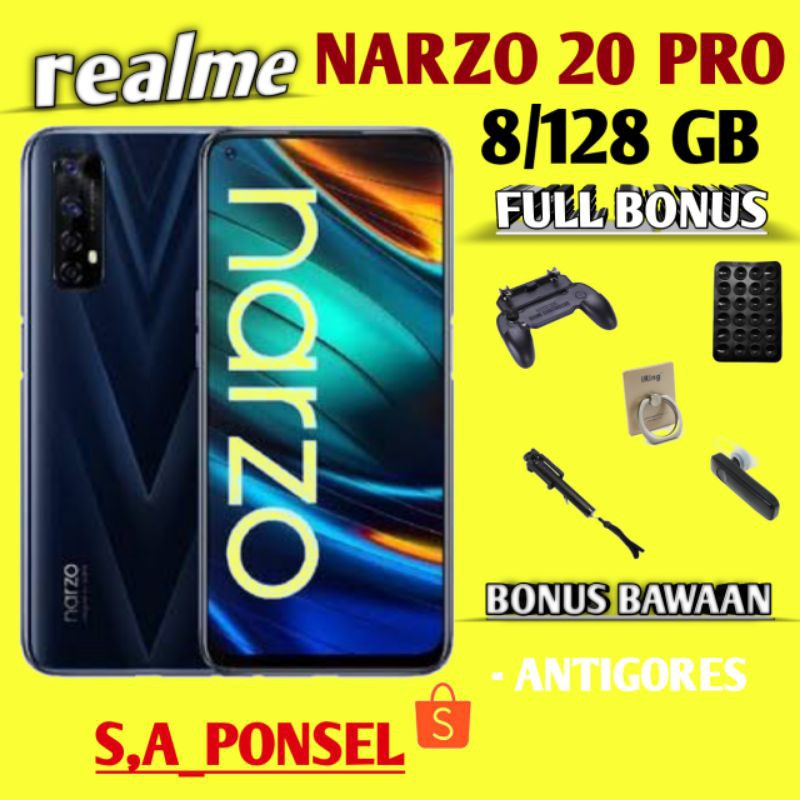 REALME NARZO 20 PRO RAM 8/128 GB GARANSI RESMI REALME