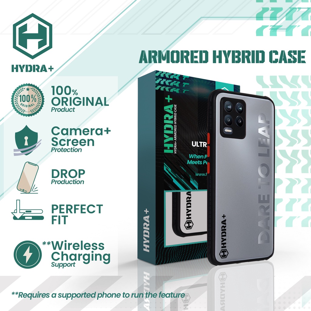 HYDRA+ Realme 8 / 8 pro Armored Hybrid Case - Casing Hardcase Soft