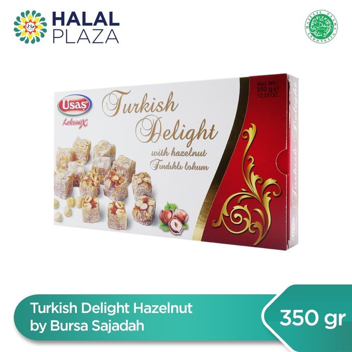 

Turkish Delight Hazelnut by Bursa Sajadah - 350gr