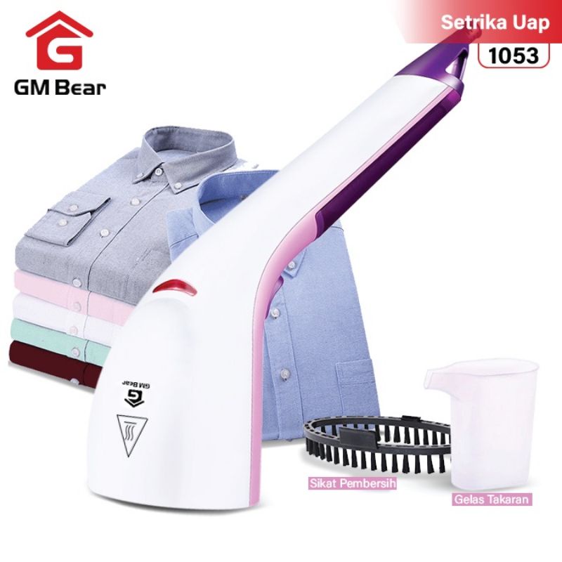 GM Bear Setrika Uap Genggam Fungsional 1053-Steam Ironer Purple