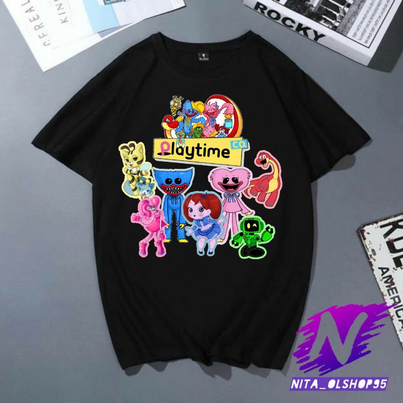 baju anka playtime kaos anak playtime kaos play time huggy wuggy free tulis nama