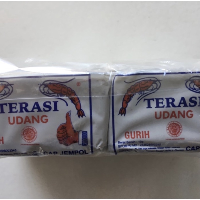 

terasi jempol terasi cirebon enak isi 10