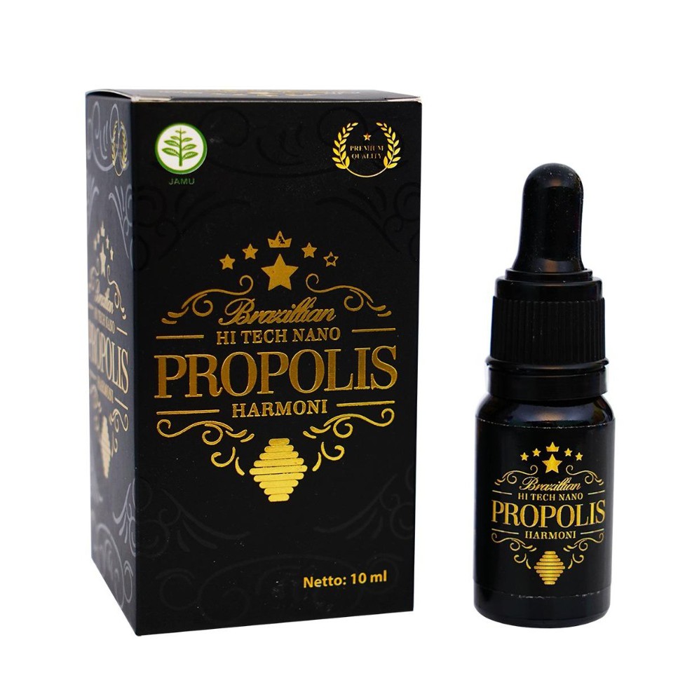 Propolis harmoni Hi Tech Nano 1 botol isi 6 ml Propolis premium nano green brazilian 100% original