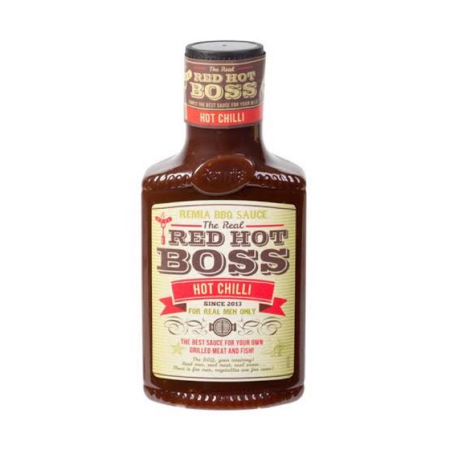 

REMIA RED HOT BOSS - HOT CHILI BARBEQUE SAUCE 450ML