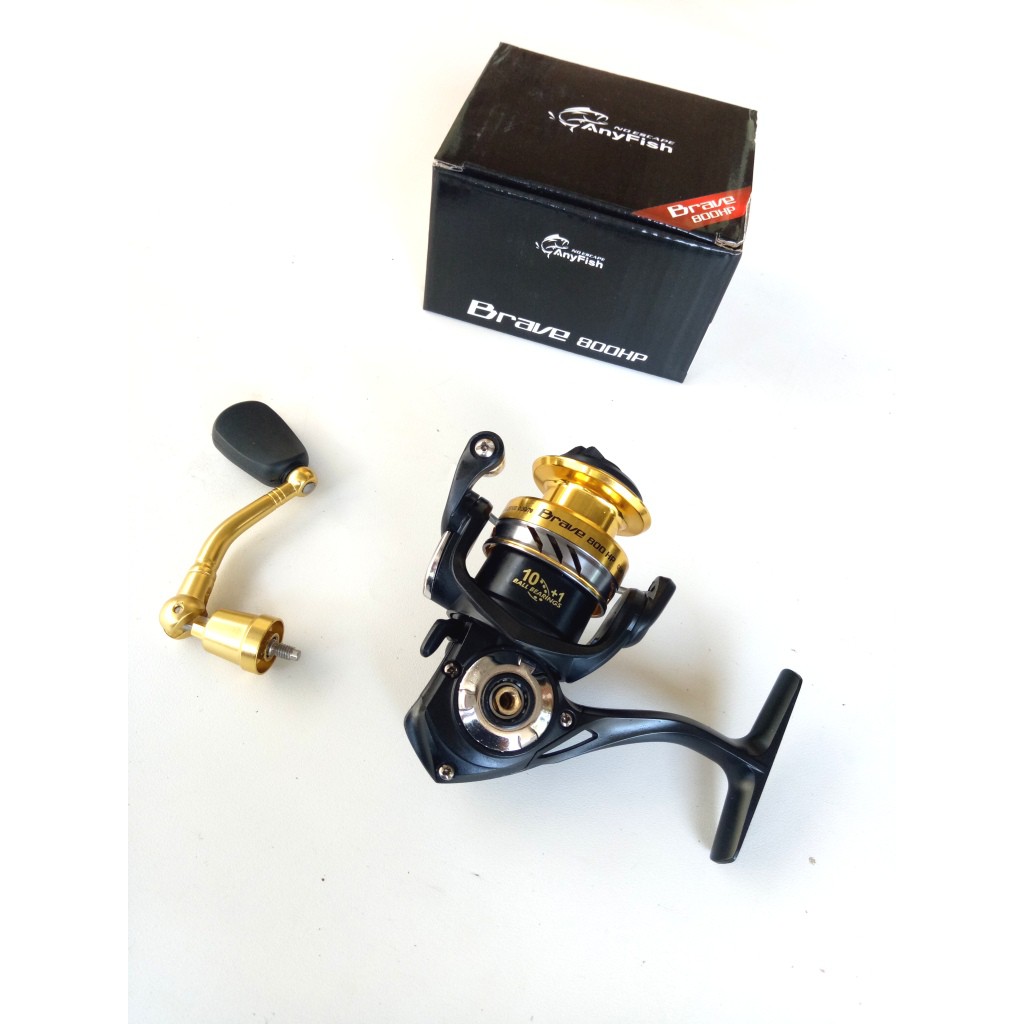 Reel Spinning Anyfish Brave 500 800 HP Almunium Power Handle