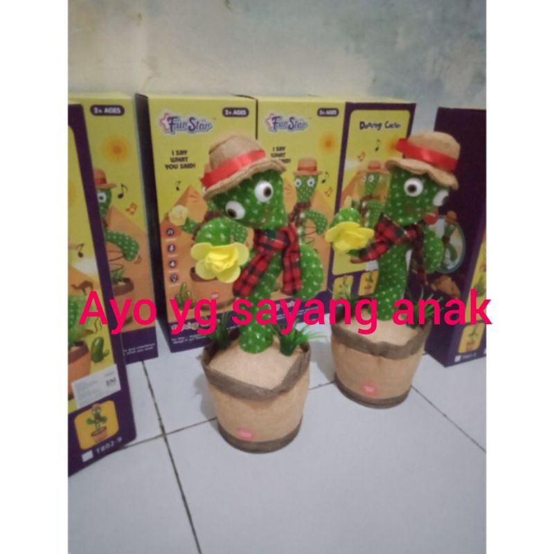 Boneka Goyang Kaktus / Dancing Cactus Toy / 3in1 Boneka Joget