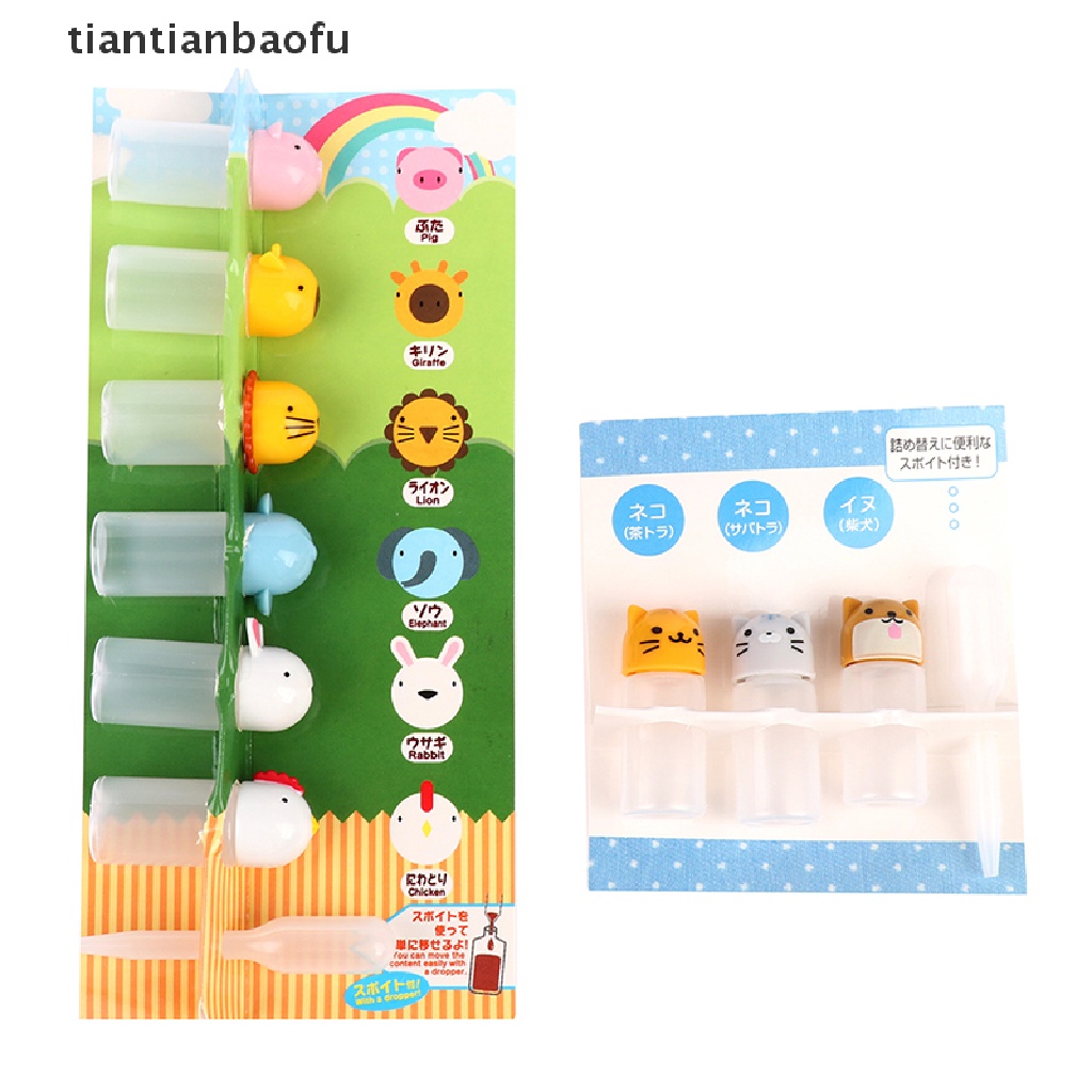 1 Set Botol Saus Mini Motif Kartun