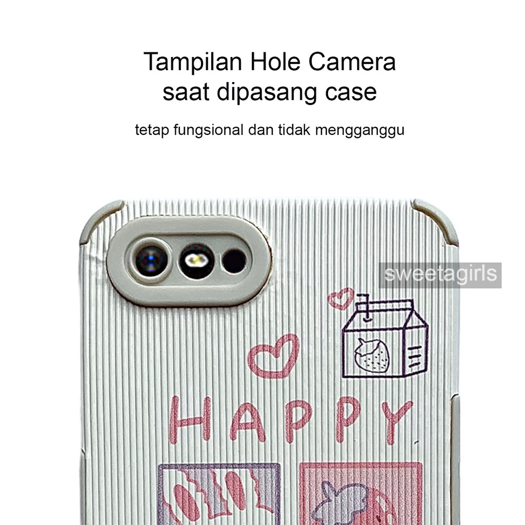 Casing Silikon Lucu Anticrack untuk Oppo A1K dan Realme C2 ( sama ukuran ) - Casing peach Case Gemoy - Bisa Bayar ditempat - sweetacase.id - Case Cubit Lucu - Karakter -  Softcase - Case Gemoy - Kesing - Aesthetic - Boneka 3D