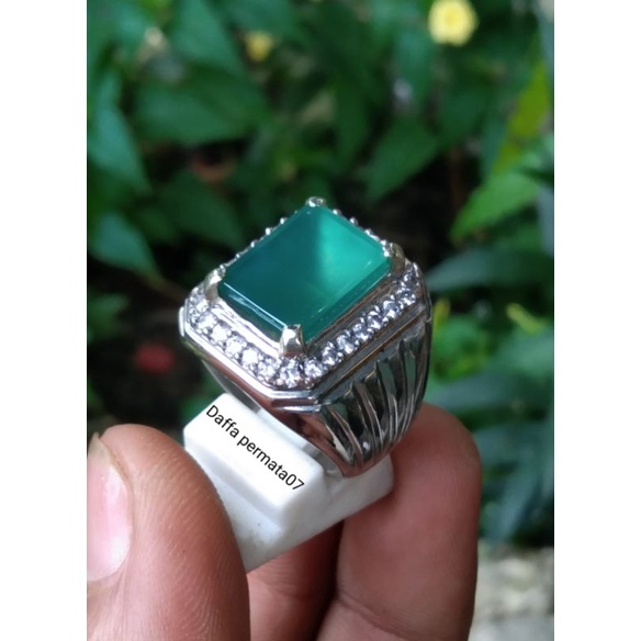Batu Cincin Ijo Botol Garut Quality Super Kristal