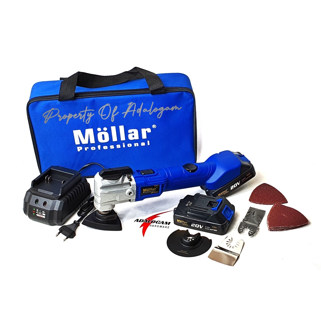 MOLLAR CMFT20300 Mesin Multi Tool Cordless - Mesin Oskilasi Baterai