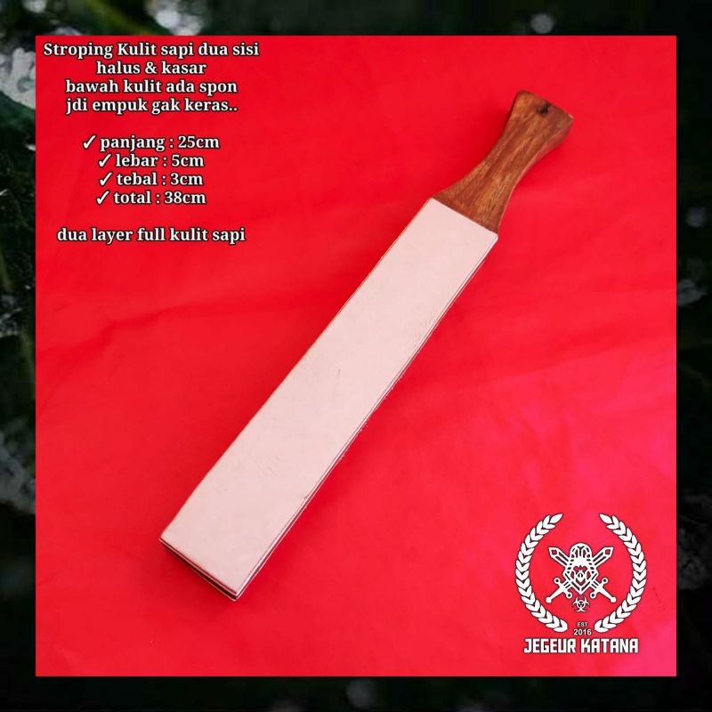 STROPING KULIT SAPI DUA SISI HALUS & KASAR