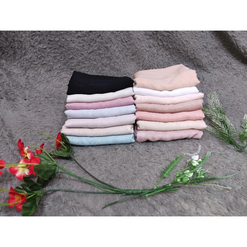 HIJAB SEGI EMPAT BAHAN NAPOCUT POLOS