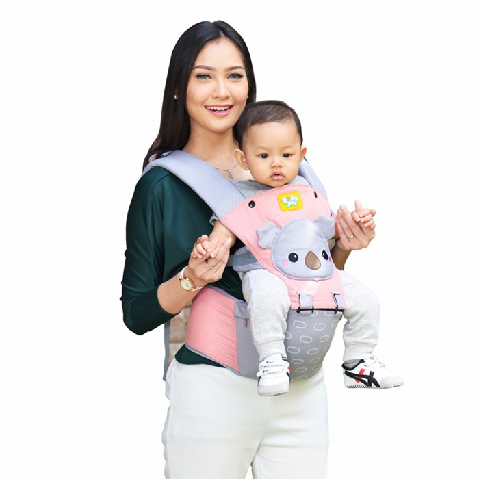 Gendongan Bayi Hipseat dudukan depan Baby Joy Kokoa Series BJG 3029 Polar Bear BJG3037 makassar