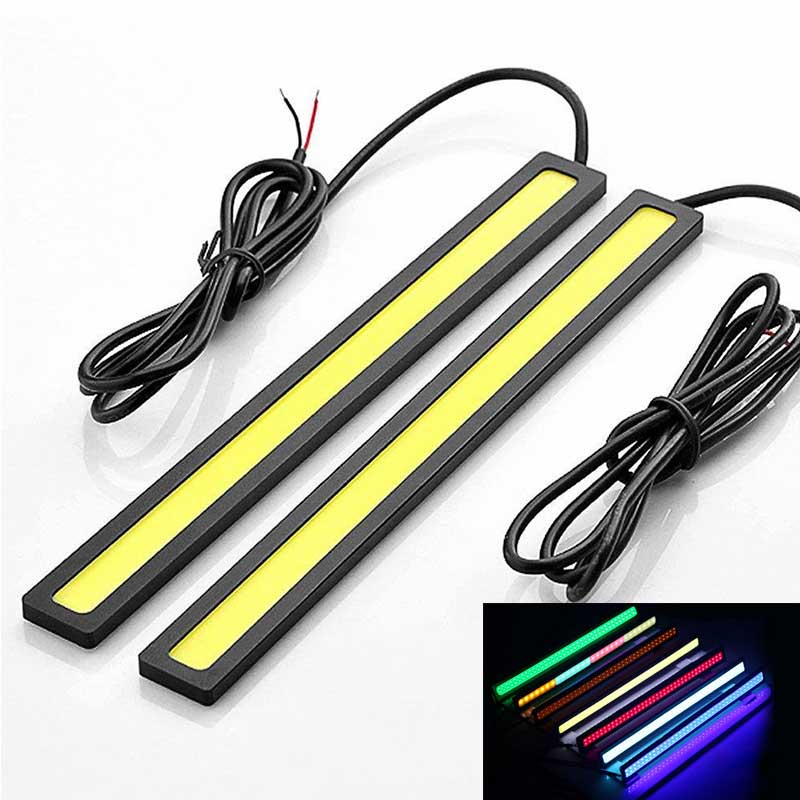 7cm bar Lampu Mobil led cob light 12v 6000k panel Putih drl cob led interior light exterior ambient light daytime running light