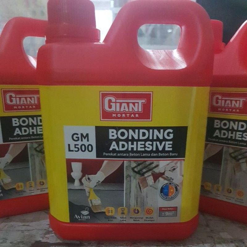 OBAT COR LEM BETON PEREKAT BETON LAMA DAN BETON BARU GIANT GM L500 BONDING ADHESIVE 900ml